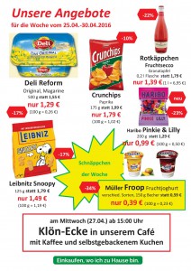 Werbung Wochen 16+17 20162