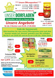 Werbung Wochen 36+37 2016