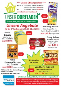 Werbung Wochen 38+39 2016