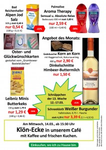 Werbung Wochen 12+13 20182