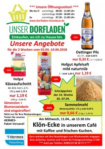 Werbung Wochen 14+15 20181